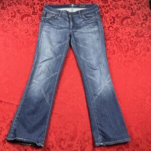 7 For All‎ Mankind Jeans Womens 28 32x29" Blue Bootcut Mid Rise Streetwear Y2K
